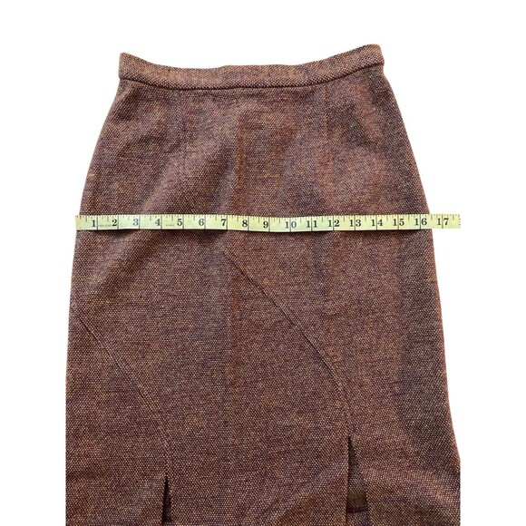 Vintage Eitie Women’s Wool Blend Skirt Suit Set Blazer Jacket Brown EU 38 US 6-8 - Picture 7 of 16